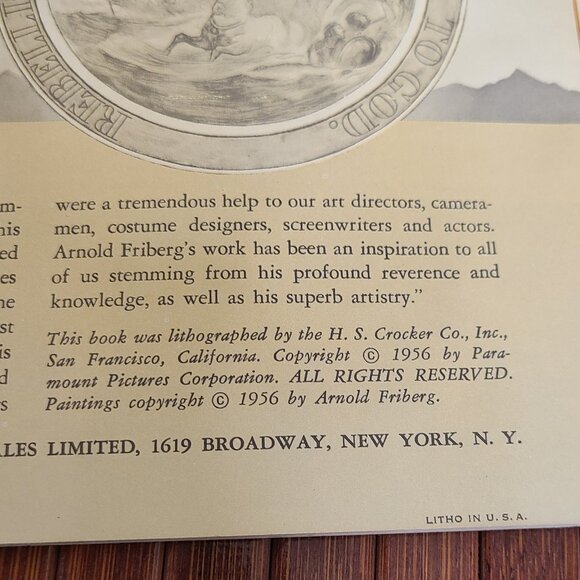 Vntage Souvenir Program THE TEN COMMANDMENTS MOVIE BOOK 1956 Charlton He… - Picture 3 of 8